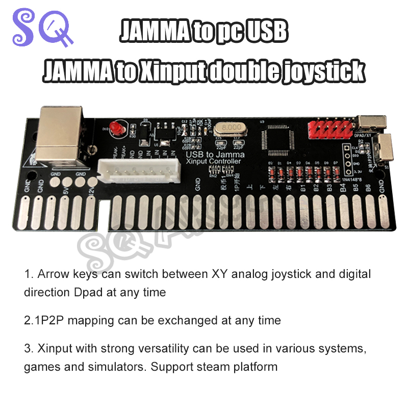 Coin Acceptor Selector - Controller da USB a Jamma Xinput
