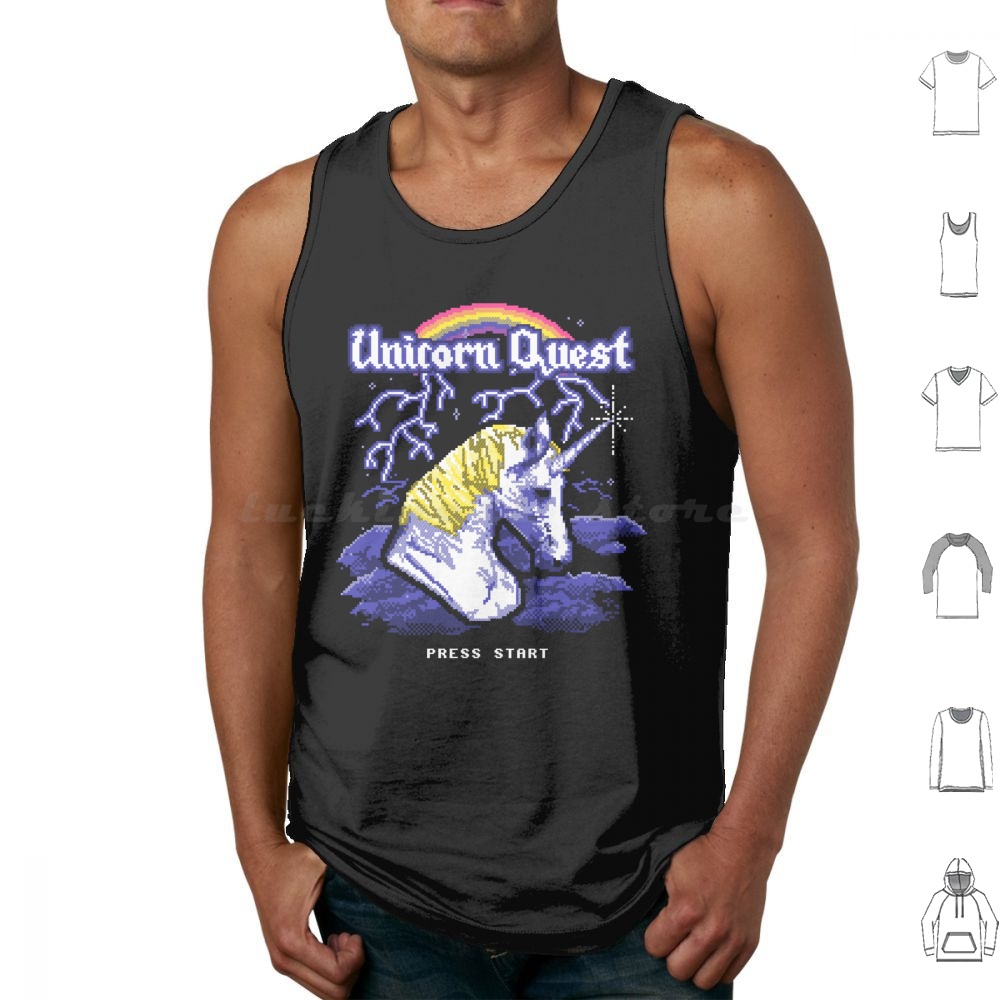 Arcade Quest - Canottiere Unicorn Quest Canottiere senza maniche