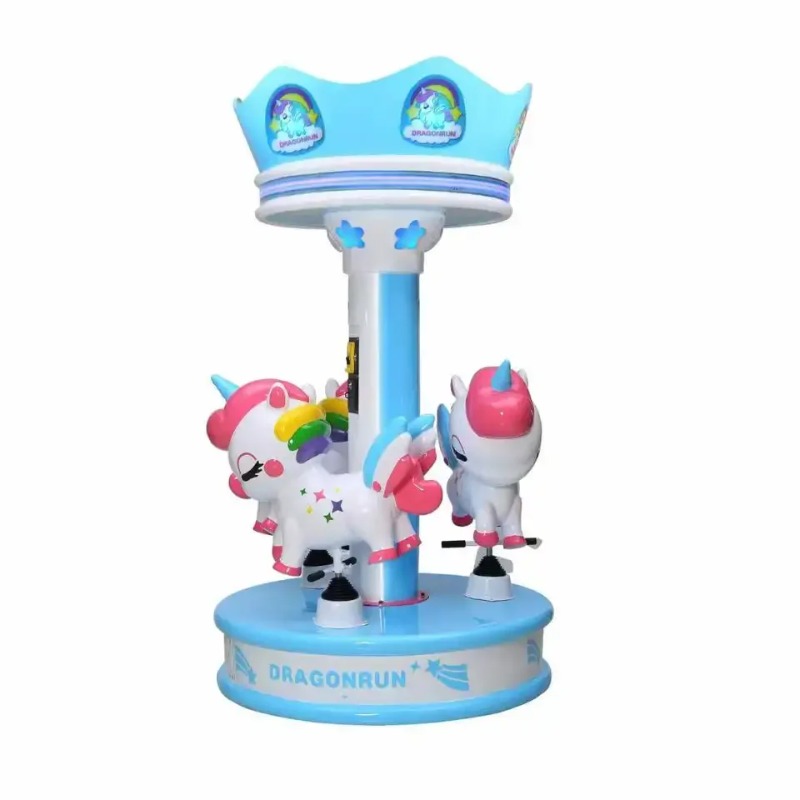 Coin Operated Kiddie Ride - Mini carosello mobile per bambini Merry