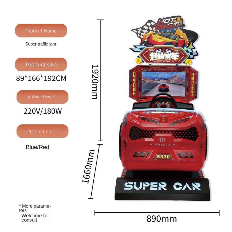 Racing Arcade Cabinet - Macchina da Gioco Arcade a Moneta
